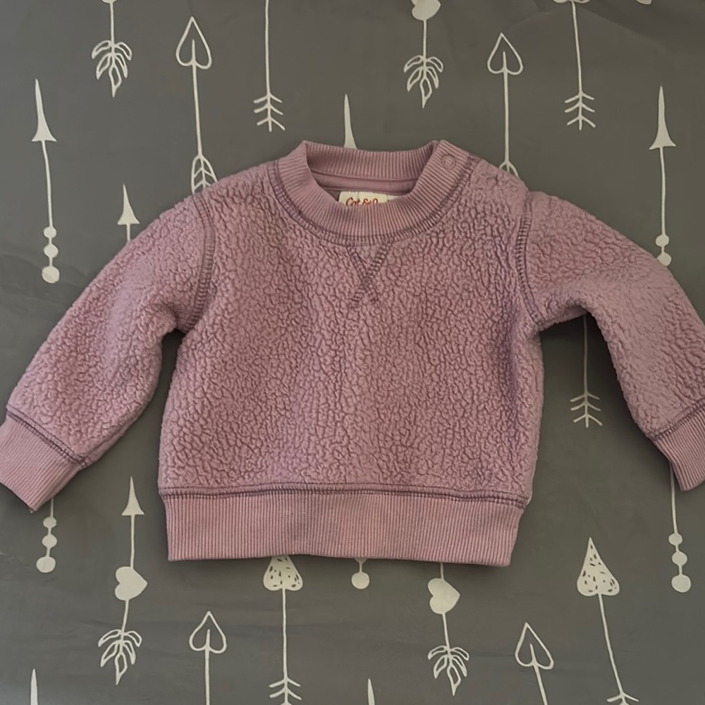Plush Lavender Toddler Crewneck Sweatshirt